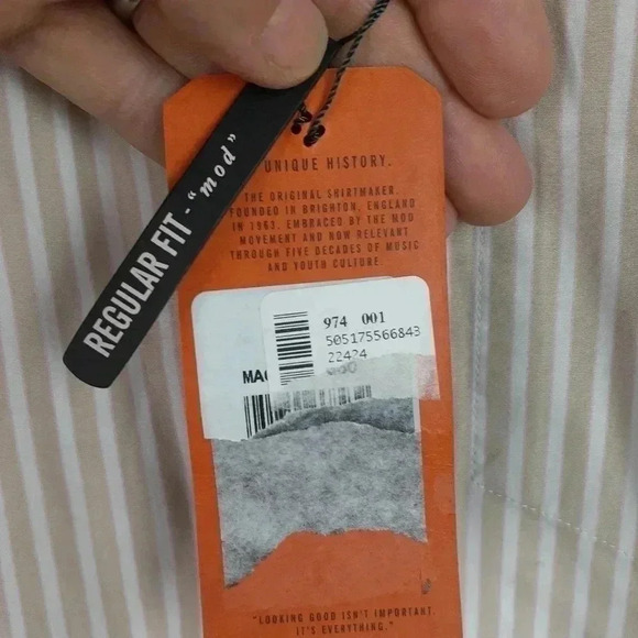 Ben Sherman Button down Size Medium NWT - Picture 3 of 8